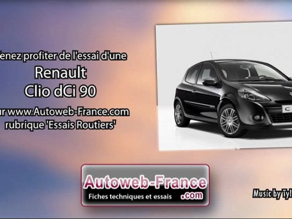 Essai Renault Clio dCi 90 - Autoweb-France