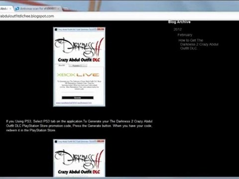 Darkness 2 Crazy Abdul Outfit DLC Free Giveaway