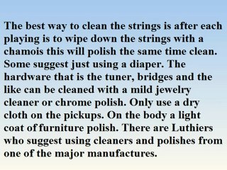 Guitar Cleaning And Maintenance