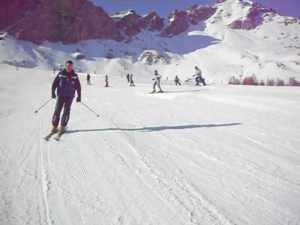 Mathis sur la piste H - Sauze