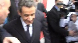 Remise du coffret gastronomique : Nicolas Sarkozy