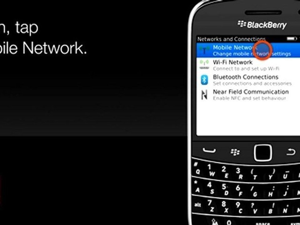 BlackBerry Bold 9900 : enable or disable roaming