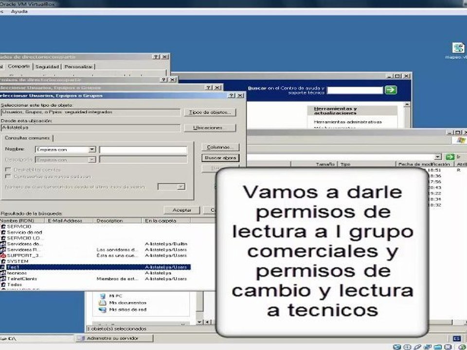 Tutorial de usuarios y grupos en Wserver 2003