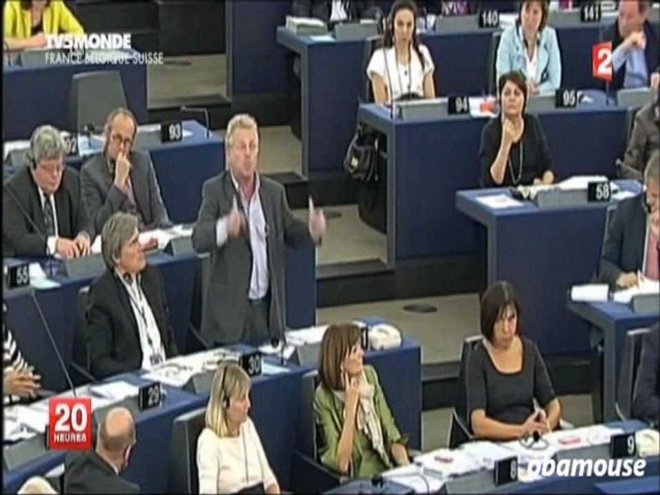 Jean-Marie Lepen - Provocation au parlement européen