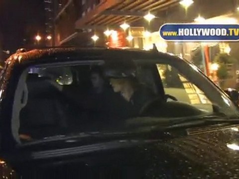 Lindsay Lohan and Dina Lohan party at Beaumarchais