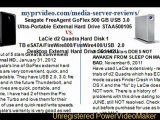 Seagate FreeAgent GoFlex 500 GB USB 3.0 STAA500105 3.0 vs. LaCie TB eSATAFireWire800FireWire400USB 2.0 301442u
