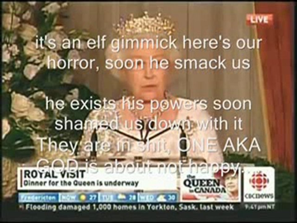 [Reverse speech] The Queen exposed through reverse speech Canada visit