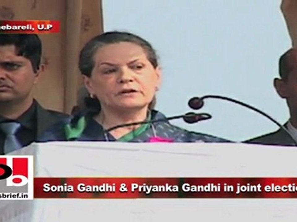 Sonia Gandhi in Raebareli Don’t trust BJP, SP and BSP anymore