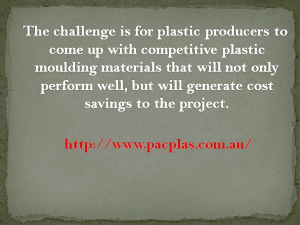 Industry Sees Increasing Demand for Plastic Mouldings in Construction