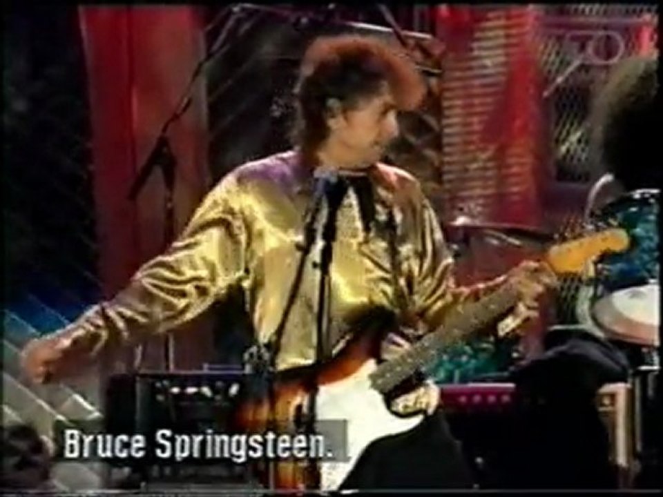 Bob Dylan   Bruce Springsteen 1995 The Rocknroll Of Fame