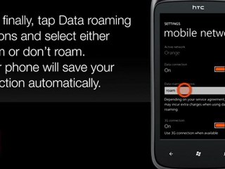 [EN] HTC Mozart : enable or disable roaming