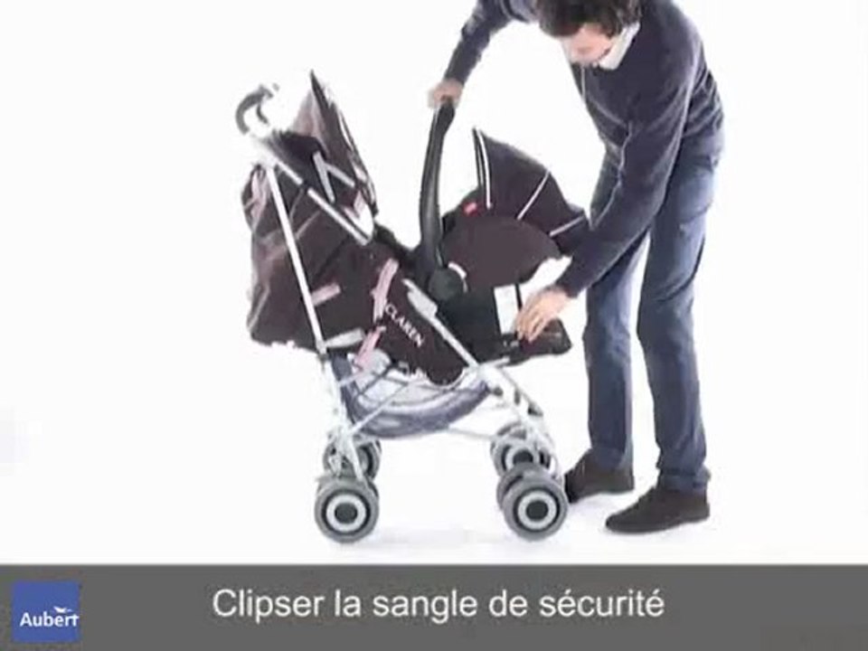 Poussette Techno XLR de Maclaren - Fixation de la coque