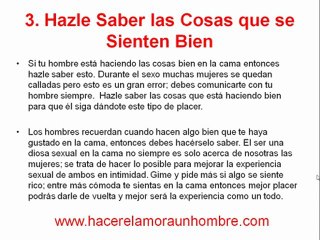 Como Seducir a un Hombre en la Cama