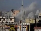 فري برس   حمص باباعمرو سقوط عدد من القذائف على الحي 28 2 2012