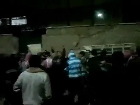 فري برس حلب المظاهرة الثانية في الصاخور 27 2 2012 ج2