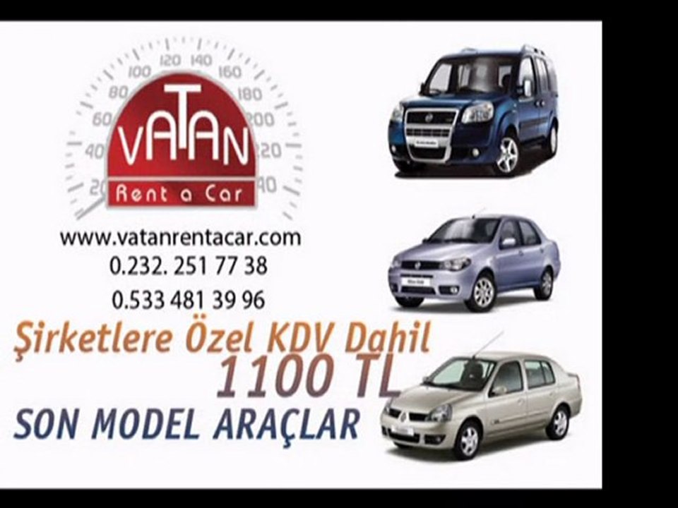 Şirketlere Özel KDV dahil 1100 TL Son Model Dizel Araçlar... / www.vatanrentacar.com
