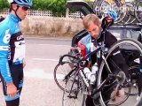 Garmin-Barracuda training camp: Speedy mid session Shimano Di2 gear check