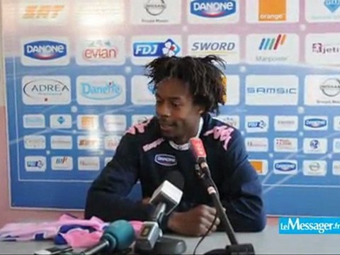 Gaël Monfils à l'entraînement de l'ETG FC