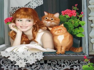 Des enfants et des chats