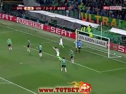Спортинг Л - Легия (1-0) 23.02.2012