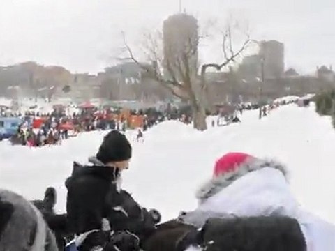 Descente en bloc de bouées