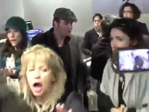 Jean Dujardin Mobbed At L.A. Airport