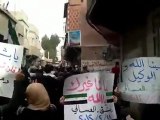 فري برس مظاهرة حاشدة بمشاركة نسائية في حي العسالي بدمشق 28 2 2012