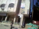 فري برس  ريف دمشق عربين تمركز قوات الإحتلال في الساحة العامة28 2 2012