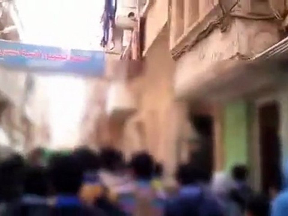 فري برس  دير الزور  مظاهرة طلابية   حي الجبيلة 28 2 2012 ج2