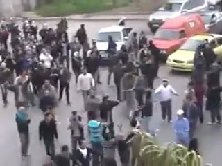 فري برس دمشق كفرسوسة مظاهرةبعد التشييع وقطع المتحلق الجنوبي28 2 2012