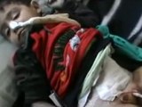 فري برس حمص باب السباع اصابة طفل عمره  4 سنوات وهو مع والده برصاص قناص 27  2 2012