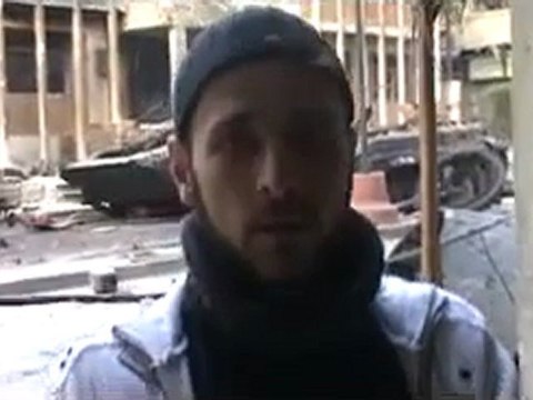 فري برس الحميدية ابو معاذ والدبابات المتفجرة من قبل الجيش الحر ج1