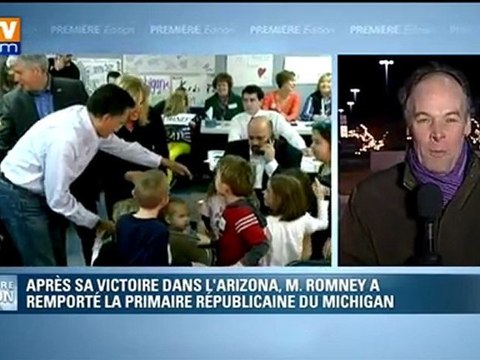 Primaires républicaines : Mitt Romney remporte l'Arizona et le Michigan