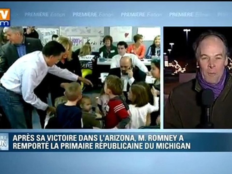 Primaires républicaines : Mitt Romney remporte l'Arizona et le Michigan