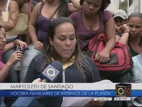 Reos de La Planta mantienen huelga de brazos caídos para denunciar hacinamiento