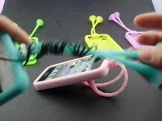 iPhone 4S Silicone Case with Suction Cup Squid Style