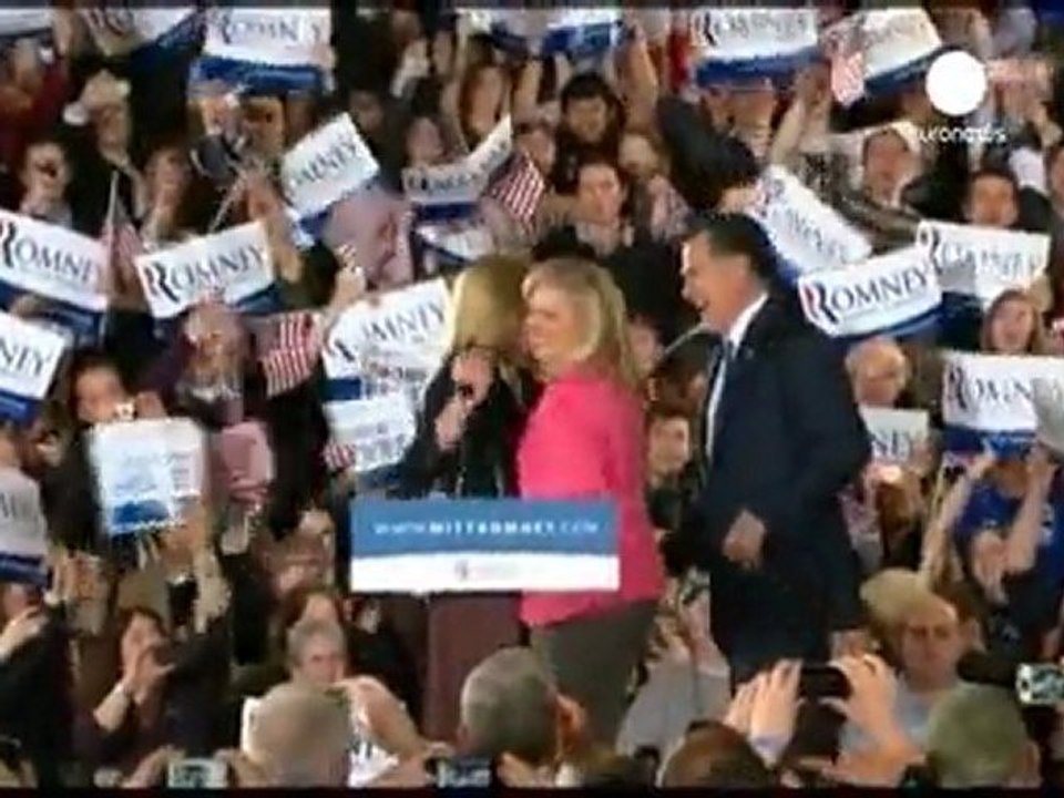 Super Tuesday : Mitt Romney et Rick Santorum au coude à...