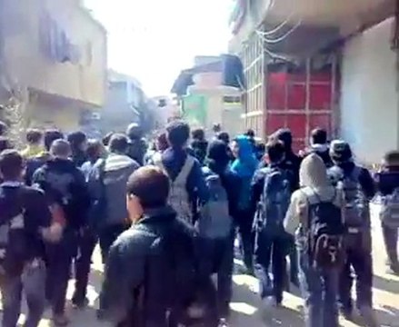 فري برس دمشق حي القابون طلابية الثلاثاء 6 3 2012