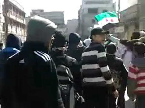 فري برس دمشق الحجر الأسود مظاهرة طلابية 6 3 2012 ج3