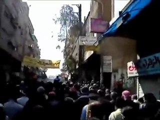 فري برس ريف دمشق قدسيا تشييع الشهيد البطل محمد عاصي البوشي 6 3 2012