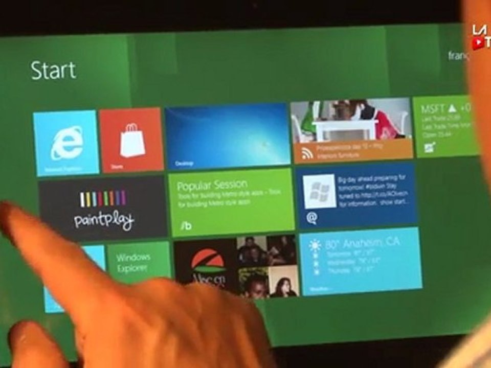Windows 8 sur tablette
