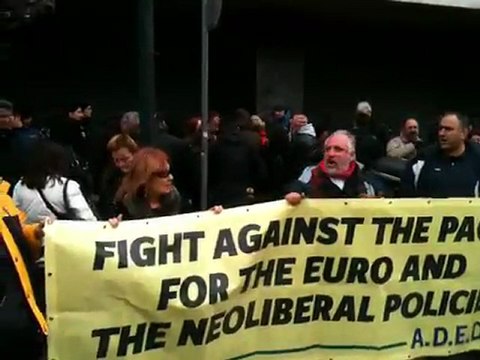 Συνδικαλιστικά στελέχη στα γραφεία της Αντιπροσωπείας της Ευρωπαϊκής Ένωσης