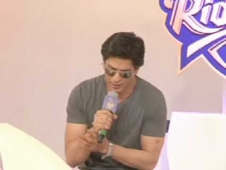 Shahrukh Khan at New Look Launch of his IPL team "Kolkata Knight Riders"