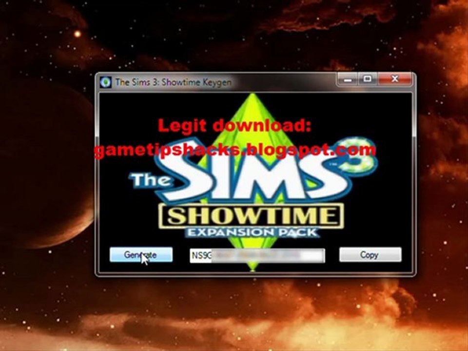 The Sims 3 Showtime Keygen