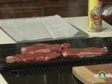 Grilled Angus Beef Steaks with Mustard Glaze