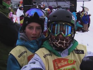 TTR Burton European Open 2012 - Check the Course with the Juniors