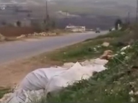 فري برس حماة حلفايا الجيش الحر يؤمن الطريق للنازحين 28 2 2012