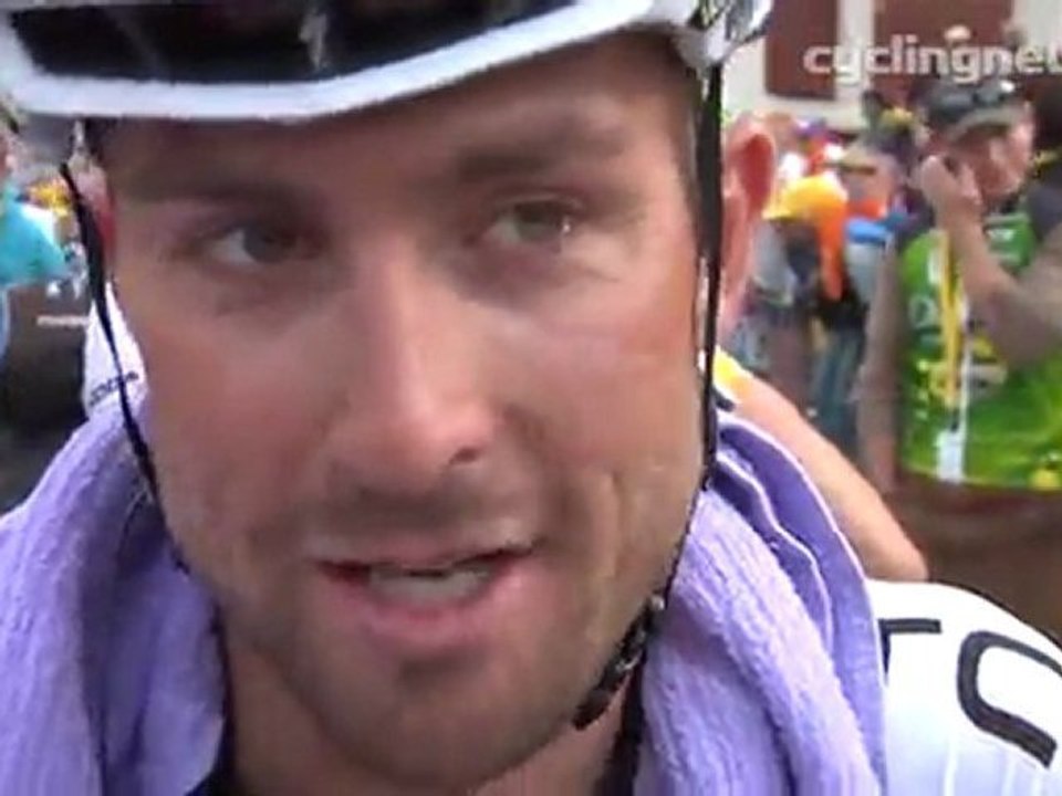 Eisel talks about finishing stage 19 of the 2011 Tour de France