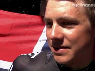 Edvald Boassen Hagen at start of Tour de France stage 18