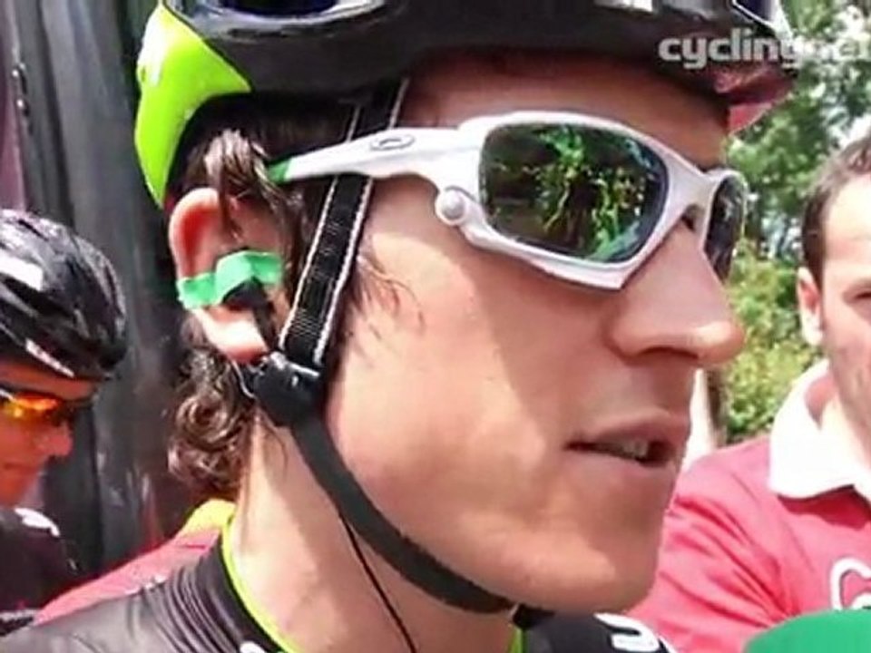 Geraint Thomas at start of Tour de France 2011 stage 13